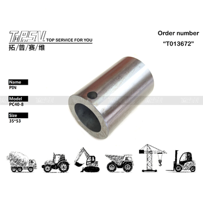 Traitement thermique PC40-8 Excavateur Voyage 2 étape épingle d'engrenage pour l'exploitation minière de l'énergie et système de transmission de l'excavateur