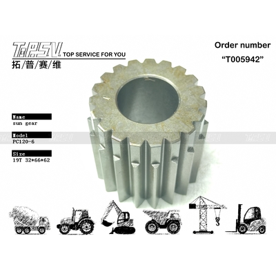 PC120-6 Excavator Voyage 2 étape Sun Gear Drive Moteur dans la construction lourde