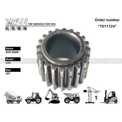 KX15 Excavateur Voyage 2 étapes Parties d'engrenages solaires Moteur hydraulique