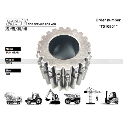 SK03 Excavator Swing 2 Stgae Sun Gear avec une grande durabilité