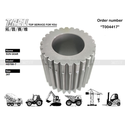 HD700-7 Swing de l'excavateur 2 étapes Sun Gear Machinery Excavator Drive Motor Avec emballage de transport
