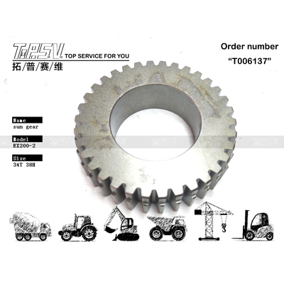 EX200-2 Engrenage solaire de translation de pelle excavatrice à 2 étages facile à installer avec de l'huile pour engrenages