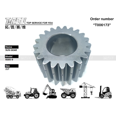 XKAQ-00186 R305-9 Excavator Travel 3 Stage Sun Gear Reducer Parties d'engrenages pour les machines et le système de transmission durables des excavatrices