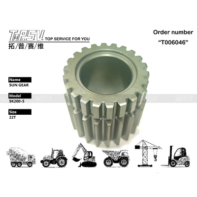 2401P1273 Acier SK200-5 Excavateur Voyage 2 étape équipement solaire en noir haute durabilité