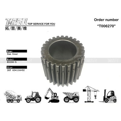 3063959 Disponibilité et emballage de transport Sac scellé EX200-5 Engrenage solaire de translation d'excavatrice 3 étages pour machines d'excavation d'occasion