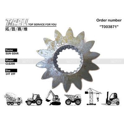 Engrenage solaire de balancement pour excavatrice CLG200 haute durabilité, pièces de moteur à 1 étage, pour engins de chantier