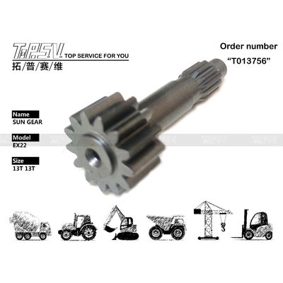 Réparation de machines Entrepôts d'entretien avec l'huile d'engrenage Noir EX22 Excavator Voyage 1 étape Sun Engrenage en couleur