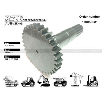 Engrenage planétaire de translation pour excavatrice EX200-2 haute durabilité, 1er étage, de couleur noire, provenant d'un distributeur fiable