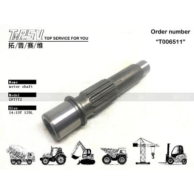 Arbre de moteur hydraulique de pelle FR60-7 compatible avec les marques et modèles de pelles, traitement thermique