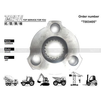 191-2599 Acier lourd E312C Excavator Swing 1 Stage Porteur Construit pour résister aux conditions d'extraction d'énergie Fournissant un solide soutien structurel et de fonctionnement