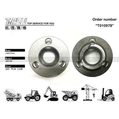 Réducteur planétaire ZX120 pour tourelle d'excavatrice 2042965, composant robuste de porte-planétaire à 2 étages, conçu pour les engins de chantier et les équipements d'excavation