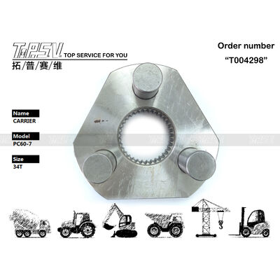 201-26-71130 Entraînement par moteur hydraulique PC60-7 Excavatrice Balancier 2 étages Support Noir Couleur Mécanisme de rotation Pièce adaptée à divers modèles d'excavatrices