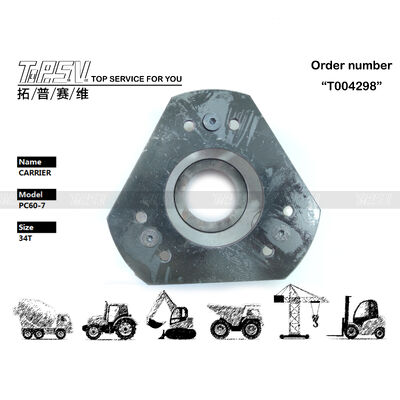 201-26-71130 Entraînement par moteur hydraulique PC60-7 Excavatrice Balancier 2 étages Support Noir Couleur Mécanisme de rotation Pièce adaptée à divers modèles d'excavatrices