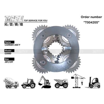 Pièces de rechange pour excavatrice ASSY de support à 2 étages de rotation d'excavatrice E307C pour entraînement de rotation d'excavatrice
