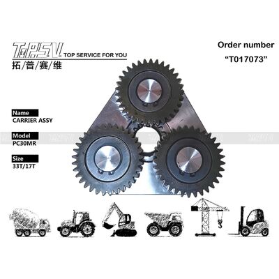 Pièces d'Assy de transporteur d'étape du voyage 1 d'excavatrice de PC30MR pour des pièces de rechange d'excavatrice d'entraînement de voyage