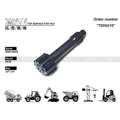 Pièces de vitesse solaire d'étape du voyage 1 de l'excavatrice EX30 pour les pièces de rechange d'excavatrice d'entraînement de voyage