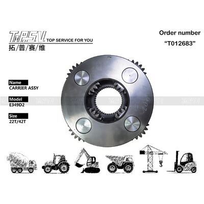 Pièces d'ASSY de transporteur d'étape de l'oscillation 2 de l'excavatrice E349D2 pour les pièces de rechange d'excavatrice d'entraînement d'oscillation