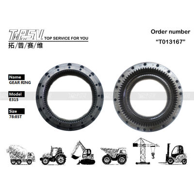 Good price 102-6534 Anneaux de roulement en acier noir de déplacement pour excavatrice en ligne