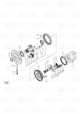 Good price Le moteur à bascule hydraulique à boulon VOE14542165 EC290B Catalogue des moteurs à bascule des excavatrices en ligne
