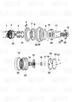 Good price SY365C Catalogue du moteur de déplacement de l'excavateur varie selon le modèle transporté dans une boîte en bois en ligne
