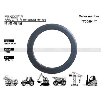 TM18 JCM913 Excavator Travel 2 Stage Gear Shim Pièces de rechange Pièces électroniques avec traitement thermique Et emballage de sacs