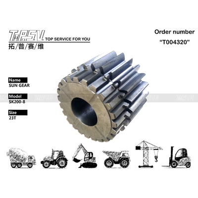 YN32W01054P1 Engrenage solaire à 2 étages de rotation de pelle SK210-8 de haute précision dans les machines d'excavation dépend de la taille