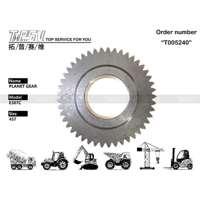 307-4159 Technique de forgeage et faible entretien Pièces d'engrenage réducteur planétaire 1 étape Rouge planétaire pour excavatrice E307C pour la performance