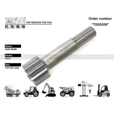 Origine SY75 Excavatrice Déplacement 1er étage Engrenage solaire Sac scellé Emballage de transport