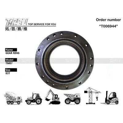 Pièces d'anneau de vitesse de voyage de l'excavatrice TM07 pour les pièces de rechange d'excavatrice d'entraînement de voyage
