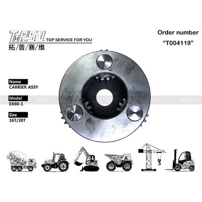 Pièces de rechange pour pelle excavatrice EX60-1, ensemble support de rotation à 2 étages pour entraînement de rotation