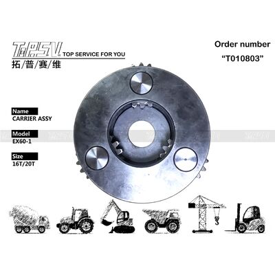 Réducteur planétaire EX60-1 Excavator Swing 1 Stage Porteur Assy engrenages idéaux pour les sacs de transport d'emballage
