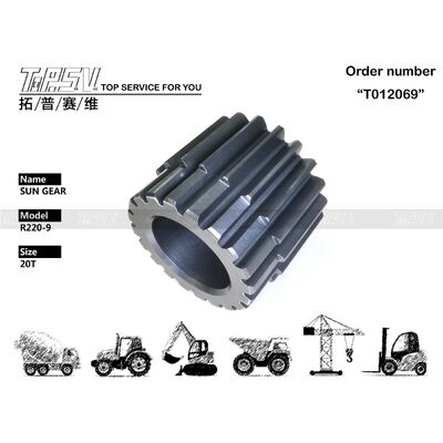 R220-9 Excavateur Sun Gear Voyage 2 étape 39Q6-42240 avec maintenance de l'huile